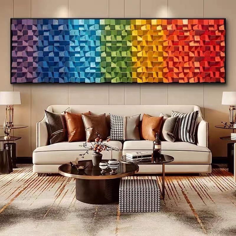 ArtUnion Living Room  Decor Painting 3D solid  cubic Decoration Nordic Acrylic Wall Art