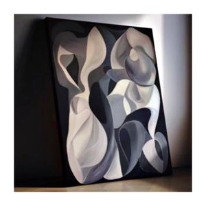 Abstract Extra Large Painting on Canvas Large Oil Painting SIMPLE BLACK white style Wall Art Home Decoration for living room