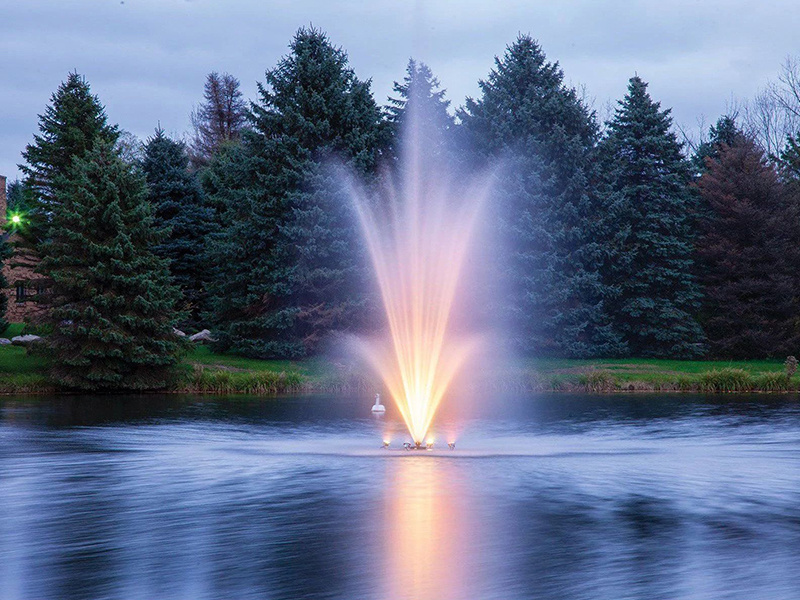 AWS Easy Maintain Small Size Led Light Outdoor Decorative Pond Fountain Garden Customized Stainless Steel Music Fountain