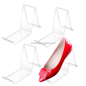 Artworld High Heel Display Rack Holder for Home Shopping Malls Clear Sandal Display Stands Acrylic Shoe Store Display Stands