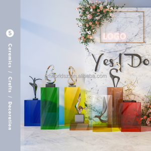 Artworld Displays Customized Shop Windows Wedding Decor Square Color Clear Display Racks Acrylic Display Stands