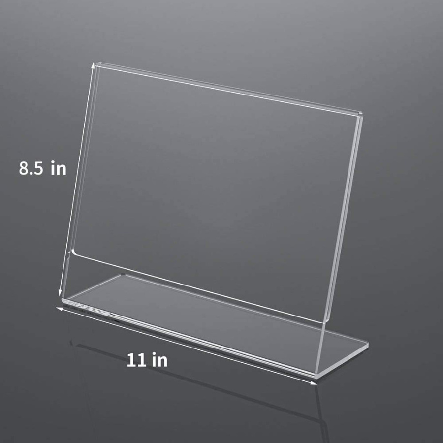 ARTWORLD Strong Plastic Table Menu Display Stand Is Suitable For Supplier Meeting Class Trade Display Menu Acrylic Logo Holder