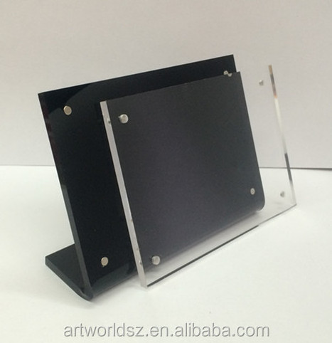 ARTWORLD Strong Plastic Table Menu Display Stand Is Suitable For Supplier Meeting Class Trade Display Menu Acrylic Logo Holder