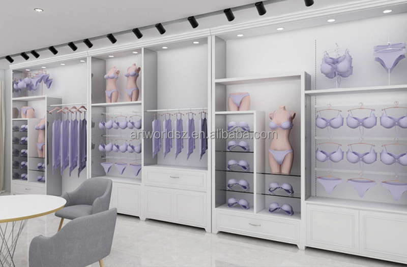 Artworld Displays Customized Lingerie Underwear Display Stand Middle Table Showcase Retail Underwear Display Cabinet