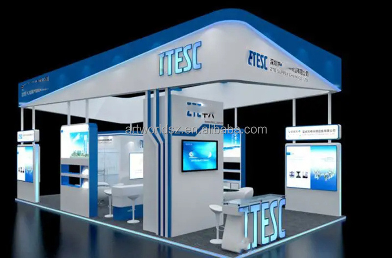 Artworld Displays Custom Equipment Standard Exhibition Booth / Stand / Stall Trade Show Marketing Display Furniture Design