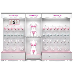 Artworld Displays Retail Clothing Store Underwear Showcase Stand Clothing Display Cabinet Wood Lingerie Display Furniture