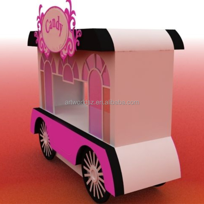 Artworld Displays Candy Store Reception Desk Design Creative Candy Display Stand Modern Mall Candies Display Cart