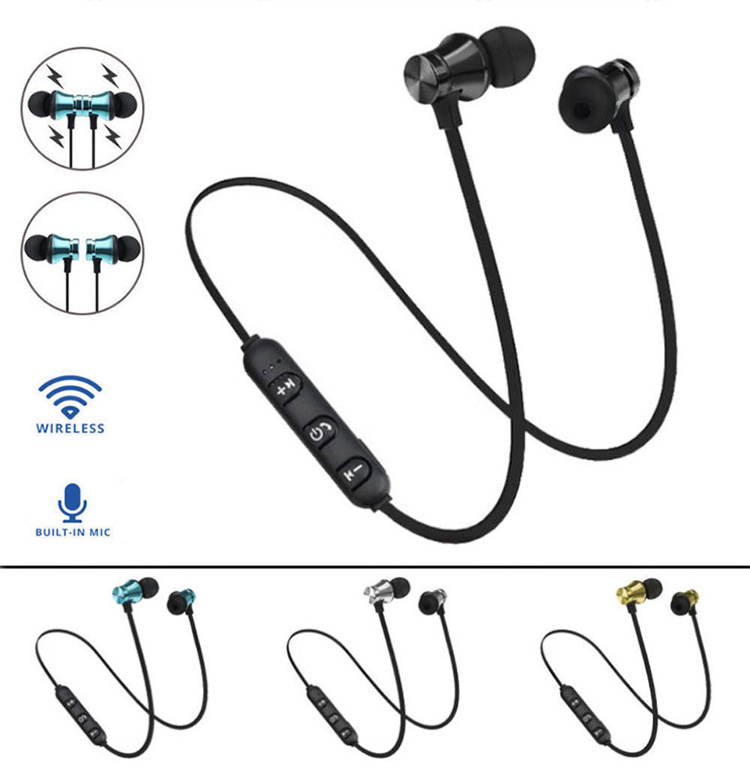 Factory outlet XT11 XT-11 Magnetic Bass Neckband Running Earphones Sport BT 4.2 Wireless headphone with Mic Stereo Headset