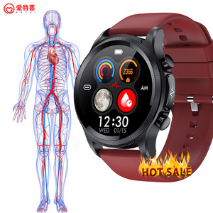 Newest Smart watch 9 diabetic non -invasive blood pressure glucose test ECG meter monitor measuring smart watches diabetes