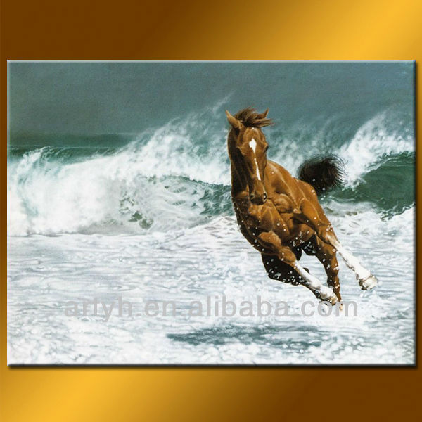 Pakistan Modern Wall Decor Strong Horse Decor Painting For Home