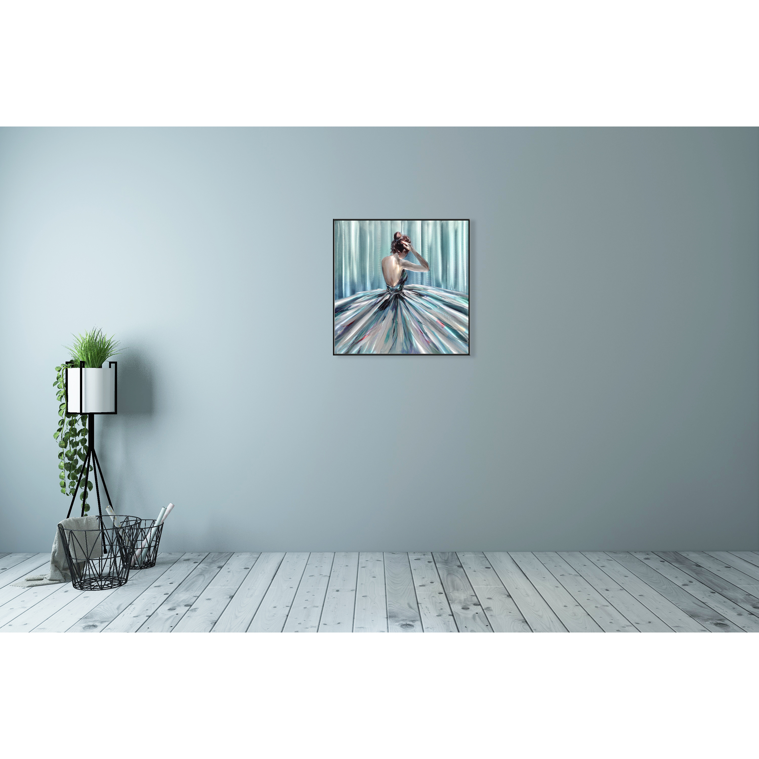 Wholesale A Girl Dancing Ballet  Metal Wall Art Decor Wall Art Metal Home Decoration