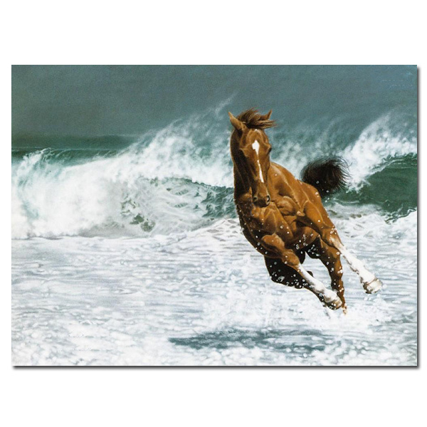 Pakistan Modern Wall Decor Strong Horse Decor Painting For Home