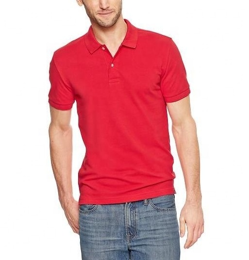 Red polo shirt plain dyed short sleeve polo t-shirt Blank solid color Sublimation cotton Custom Designed Logo Polo collar Shirt