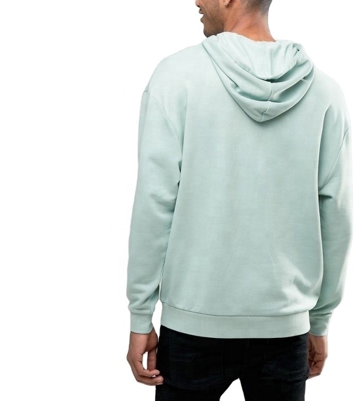 Men's Fleece pullover hoodie in mint color Plain solid pastel color Adult hooded sweatshirt casual wear  Streetwear Men S Hoodie