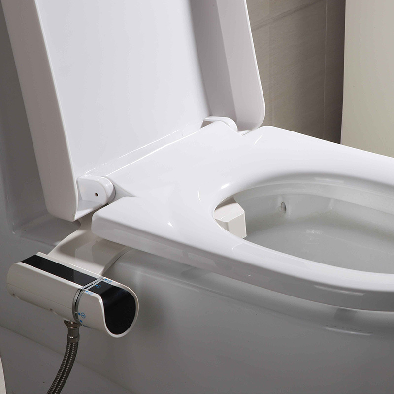 Cold Water Bidet Toilet Attachment Non-electric dual Nozzle Angle Adjustable Ultra-slim Adjustable Water Manual Bidet