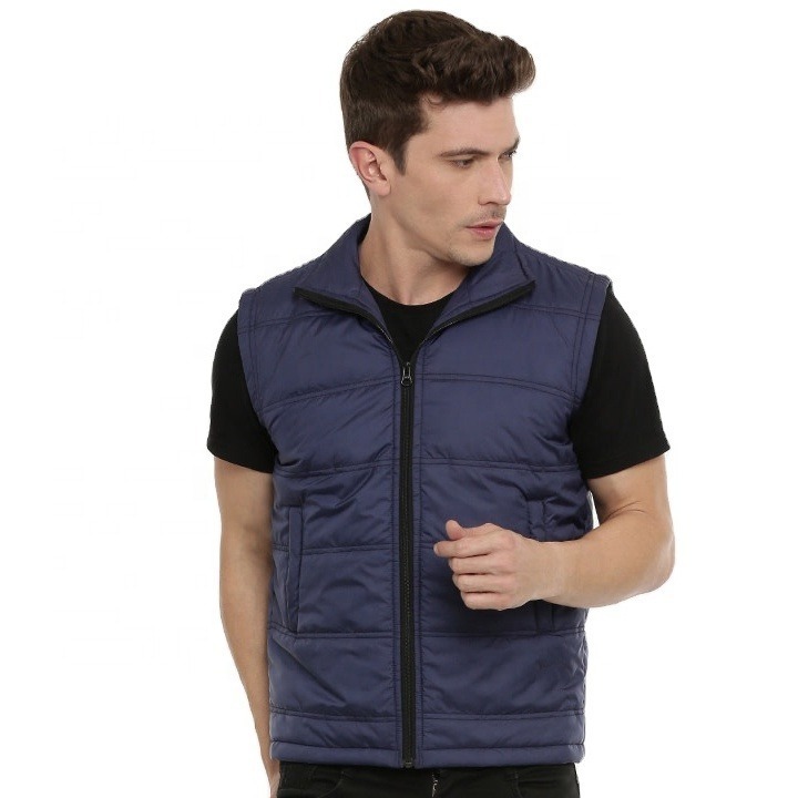 Sleeveless Puffer Jacket Wholesale Factory Custom OEM Sleeveless Zipper Winter Vest For Quilted 100% Polyester