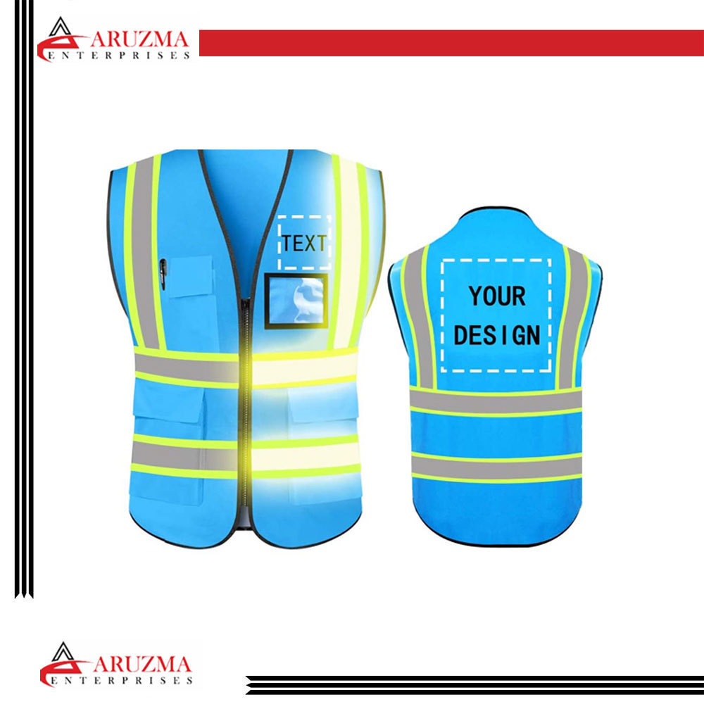 New Style Construction Safety Vest Customized Logo Reflective Tape Safety Vest For Unisex