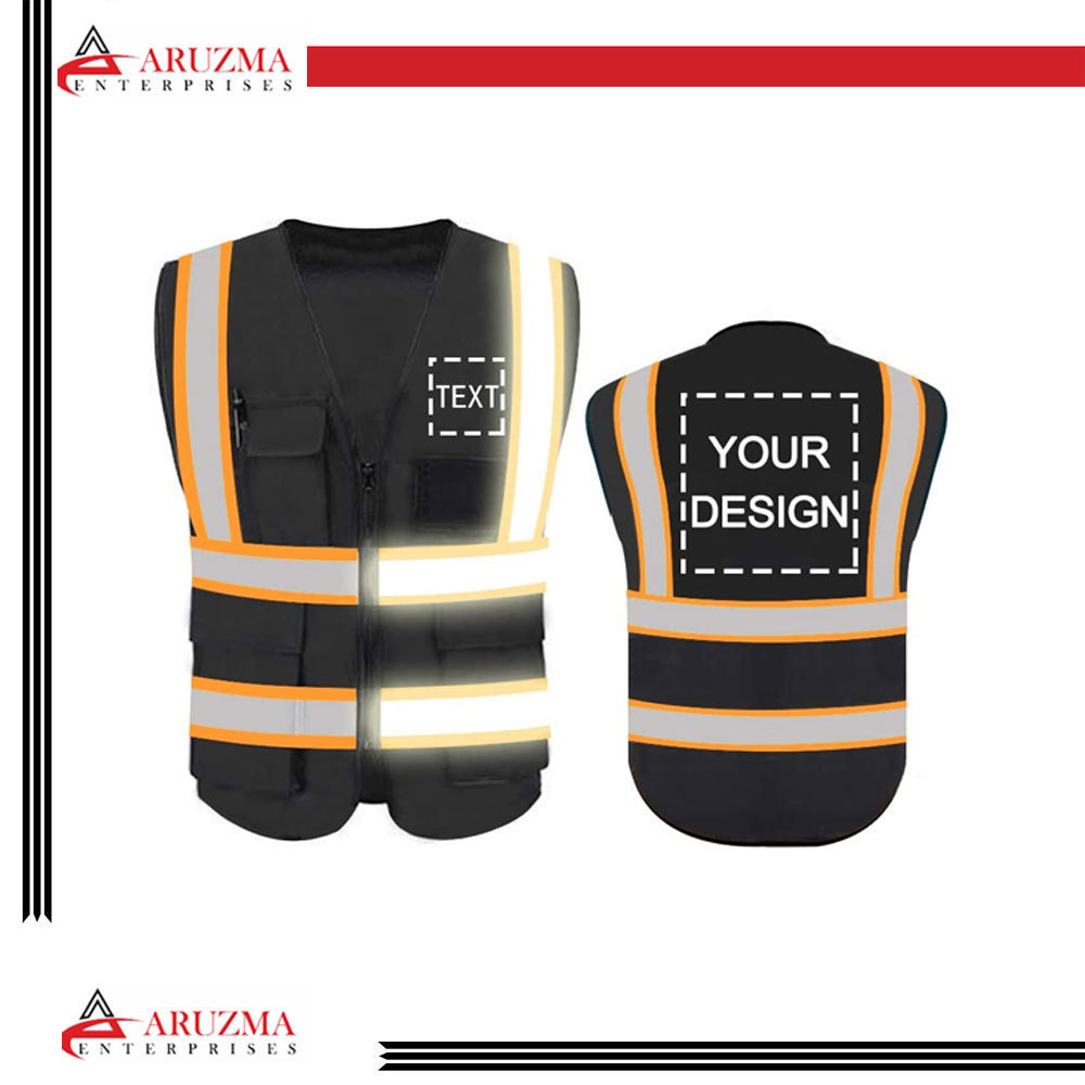 New Style Construction Safety Vest Customized Logo Reflective Tape Safety Vest For Unisex