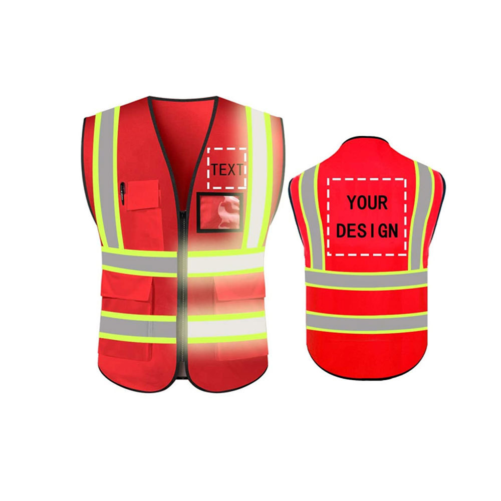 New Style Construction Safety Vest Customized Logo Reflective Tape Safety Vest For Unisex