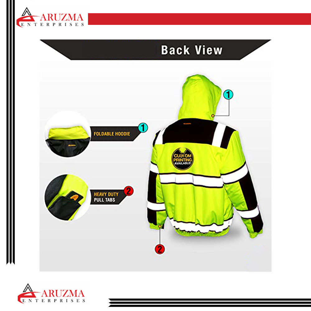 Outdoor Quality High Visibility Reflective Safety heated Jacket Reference Price Reflective Safety Jacket