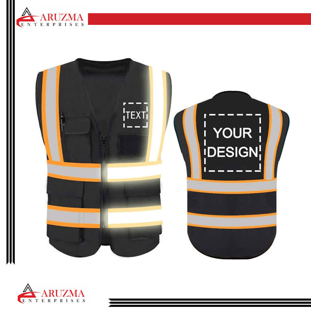 New Style Construction Safety Vest Customized Logo Reflective Tape Safety Vest For Unisex