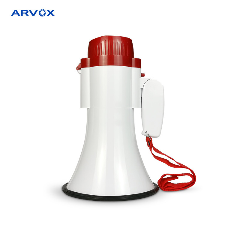 Custom white 10 watt travel tour guide outdoor alarm small cheerleading wireless handheld plastic battery cheer mini megaphone