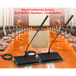 Professional Digital Wired discussion auto camera tracking voting  conference microphone system audio video conference system