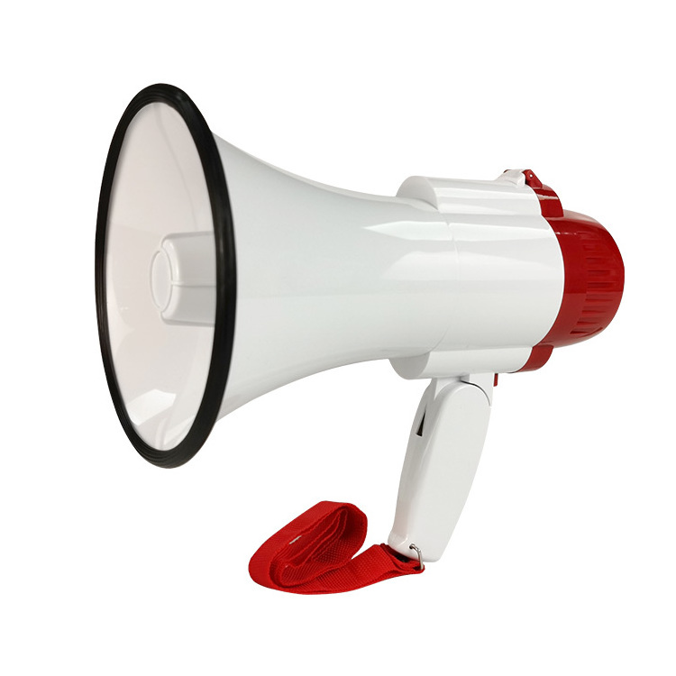 Custom white 10 watt travel tour guide outdoor alarm small cheerleading wireless handheld plastic battery cheer mini megaphone