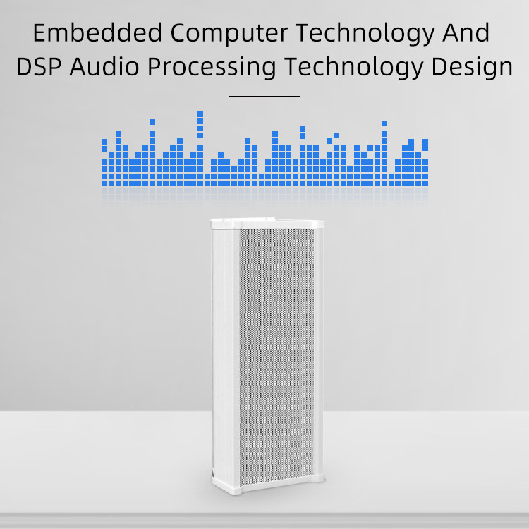 IP POE public address pa system professional speaker column