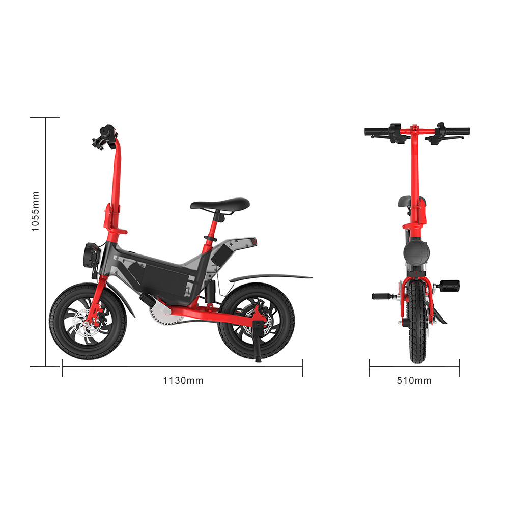 C-STAR CS-P13 New Model 2 Wheel Adult 14 Inch 8.0Ah Lithium Battery Electric Folding Bike