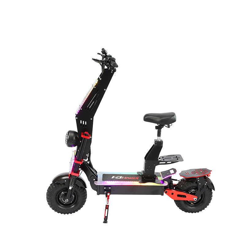 EU Stock 14 Inch Front And Rear Shock Absorption 100km/h Off-Road Electric Scooter With Disc Brakes