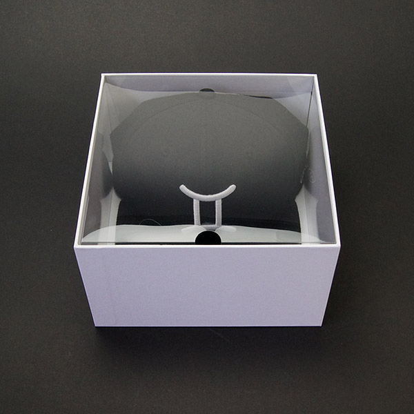 Wholesale Custom Collapsible Luxury Clear Plastic Window Hat Box Packaging Baseball Boxes For Hats