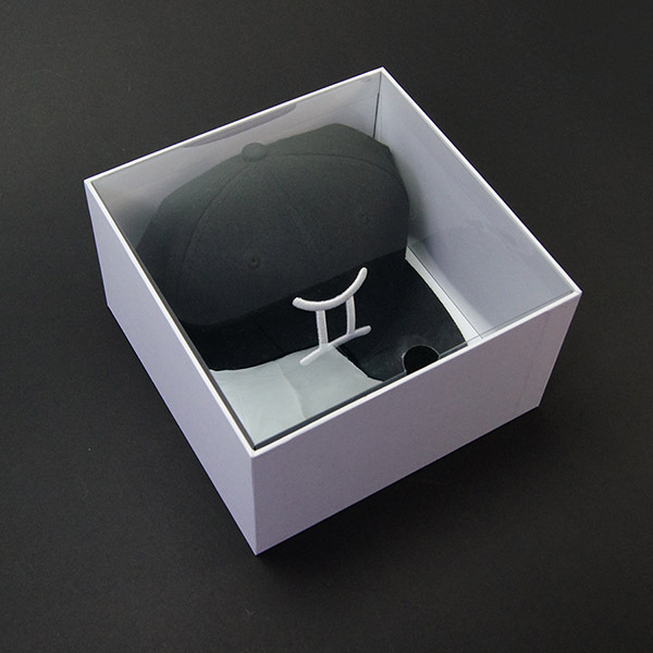 Wholesale Custom Collapsible Luxury Clear Plastic Window Hat Box Packaging Baseball Boxes For Hats