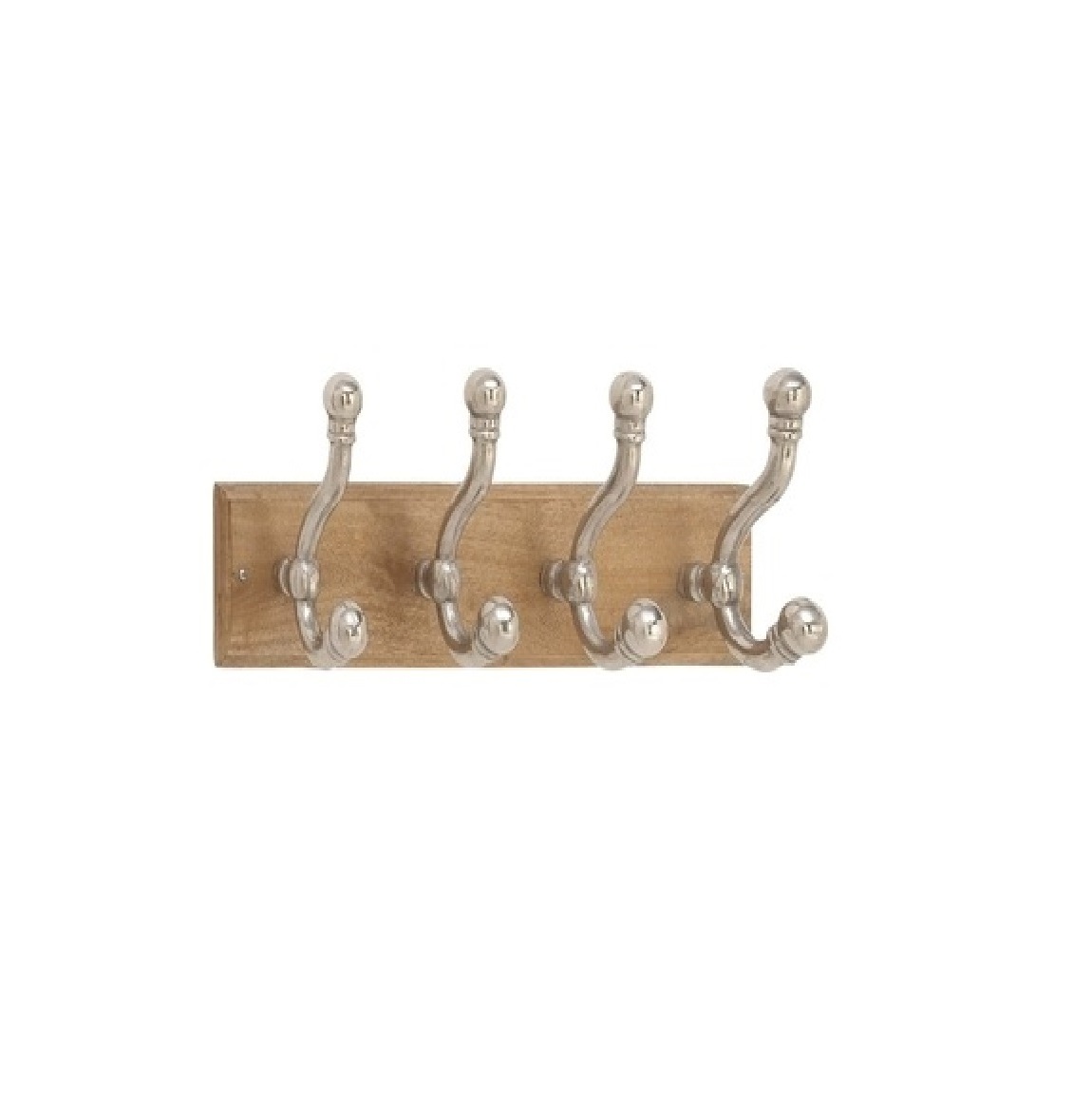 Cupboards Shelve Mounted Wooden base Hook/Rail Frame With Four Columns Made In India Long Lasting Metal Wall Hooks