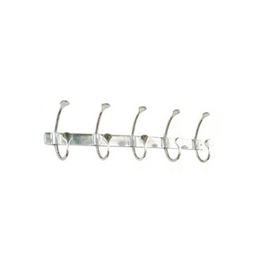 Hostels Room Wall Hook Large Length Holder Metal Aluminum Wall Rail For Hanging Use Multifunctional Metal Cupboard Hooks