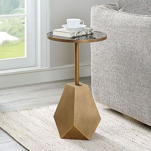 Evening Tea And Coffee Display Modern Tables For Decoration Movable hot Selling Brass Base American Side Tables