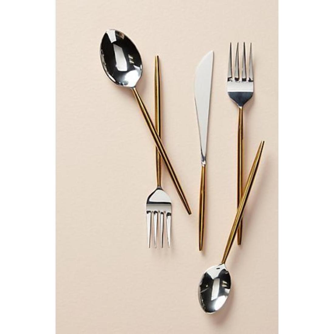 Antique Luxury Royal Cutlery Set With Acrylic Handles Wholesale Top Quality Metal Flatware For Wedding Decoration