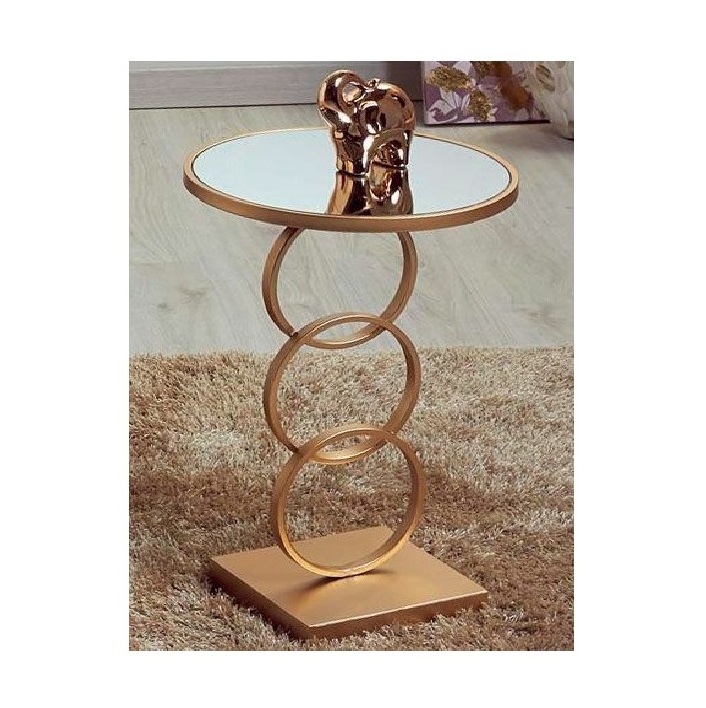 high Standard Home Furniture tables New Modern Coffee Table Side Tables Set Of two Sofa Side New Style Transparent Glass top