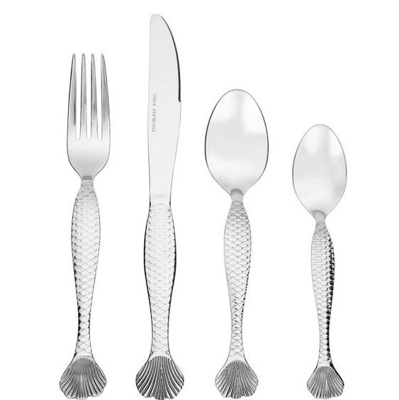 Highest Quality Metal Dinnerware Spoon Sets Handcrafted New Italian Style Silverware Tabletop Food Cutlery Set At Wholesale Cost