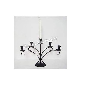 candle stand black iron metal hanging chandelier tealight candle stand holder Standing Black Candle Holder goodss