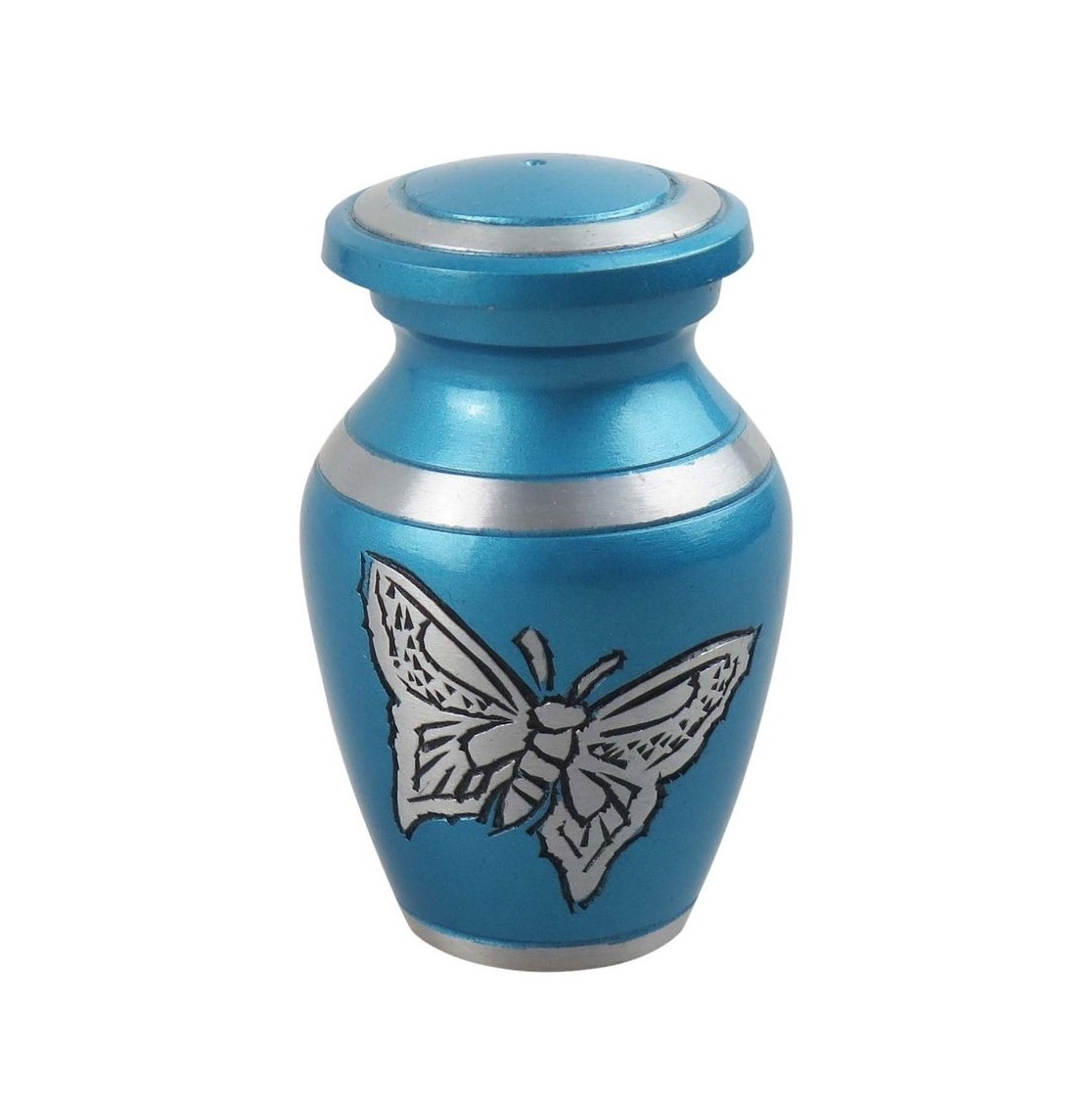 Manufacture Best Supplier Cremation urn Embossed Solid Butterfly Urn For Pets And Kids Keepsake Cremation Ashes For Table Decor