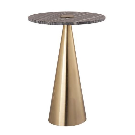 Evening Tea And Coffee Display Modern Tables For Decoration Movable hot Selling Brass Base American Side Tables