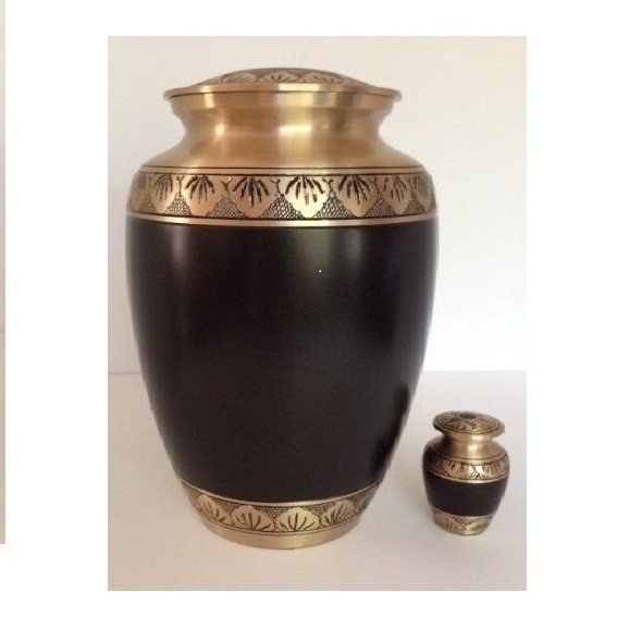 Matte Black Classic Urn For Cremation Ashes Handmade Custom Cremation urn Great Giftware accessories Memorial Keepsake Urn