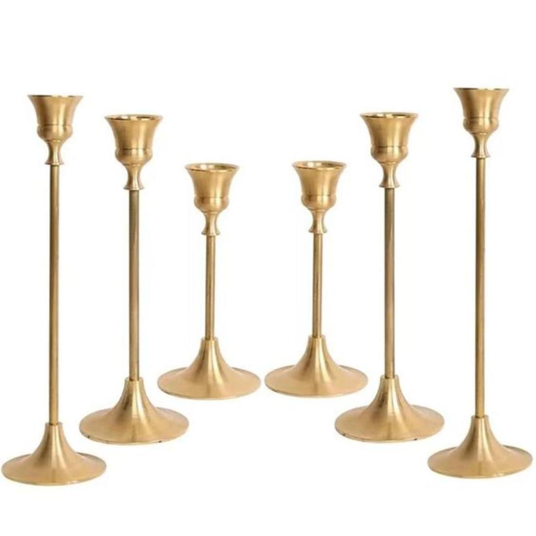 Modern Nordic Luxury Candle Holders Made In India Accent Looks High Grade Material Decorative Pillar Candle Stands Set