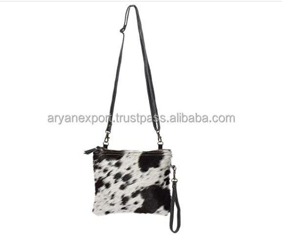 New Style  Animal Fur Leather Designer Cross Body Shoulder Bag Women Stylish Sling Bag