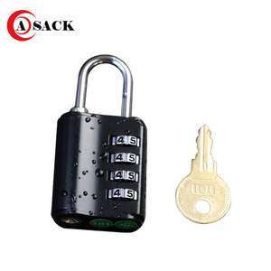 4 Digit Padlock 2 Pack Combination Lock with 2 Key for School Gym Locker, Sports Locker, Fence, Toolbox, Case, Hasp Storage