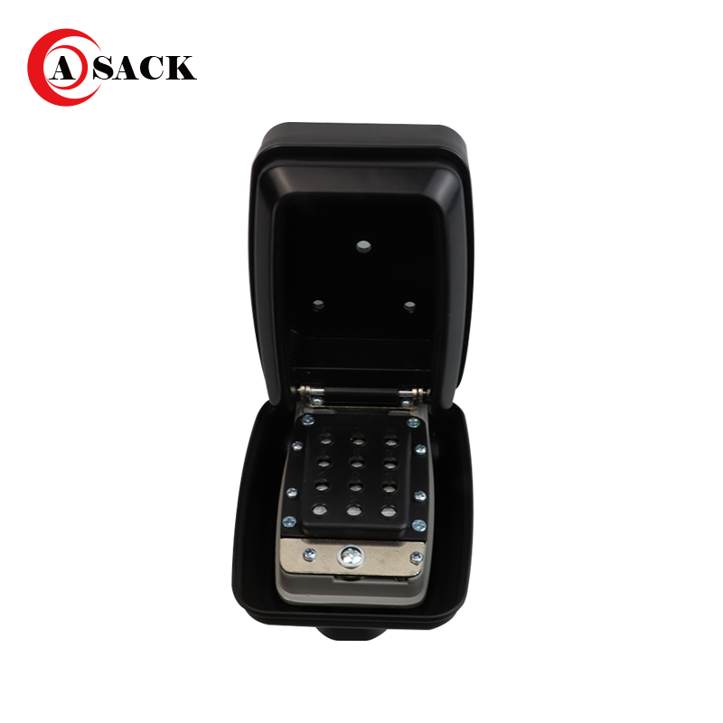 Key Lock Box,Realtor Key Lock Box Safe Lockbox 12-Digit Push Button Combination Safe Vault - Portable Outdoor Stor a Key - Door