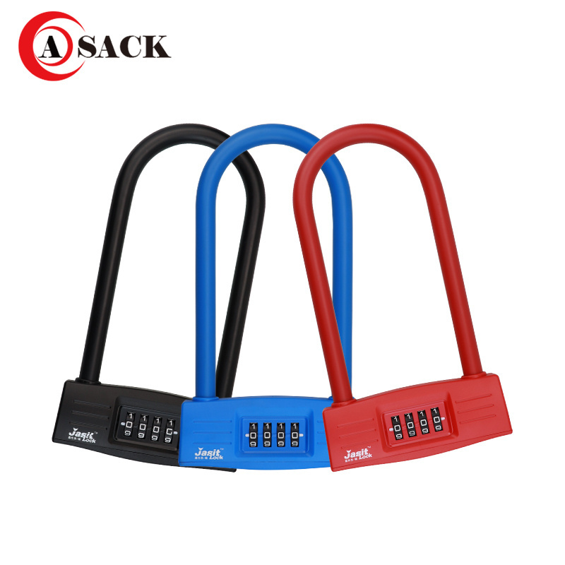 Bike Lock with Combination waterproof durable zinc alloy u lock