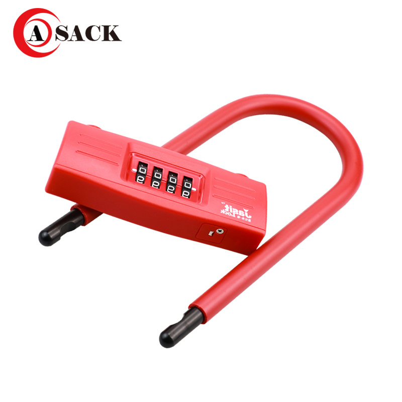 Bike Lock with Combination waterproof durable zinc alloy u lock