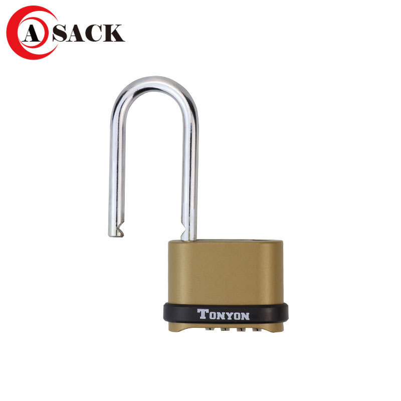 padlock China harden padlock and waterproof  stainless steel 4 digit combination padlock long hook lock